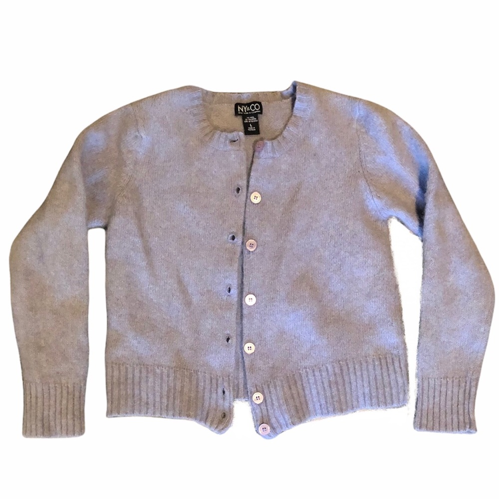 Vintage NY&CO wool button up sweater